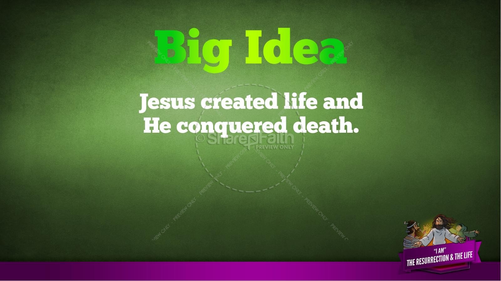 John 11 I am the Resurrection and the Life Kids Bible Story Thumbnail 38