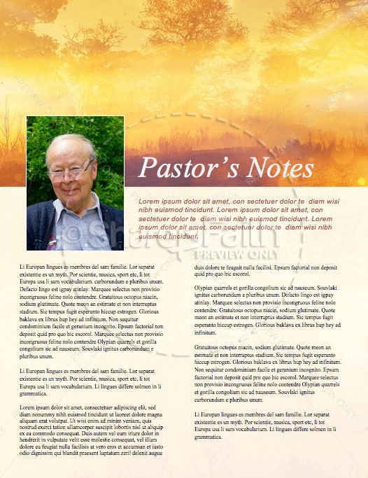 Faith and Hope Church Newsletter Template | page 3