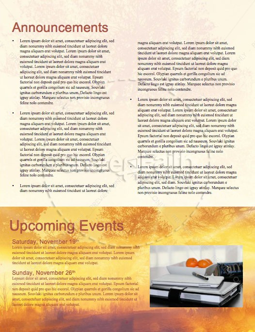 Faith and Hope Church Newsletter Template | page 4