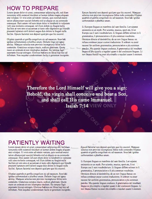 Advent A Season of Preparation Church Newsletter | page 2