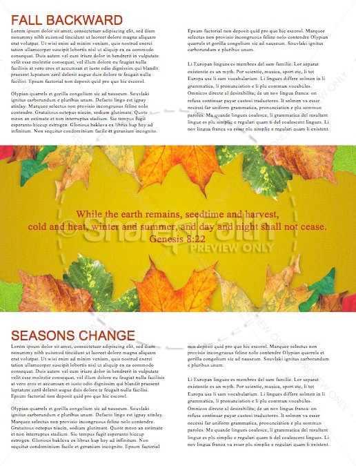 Fall Back Daylight Saving Time Church Newsletter | page 2