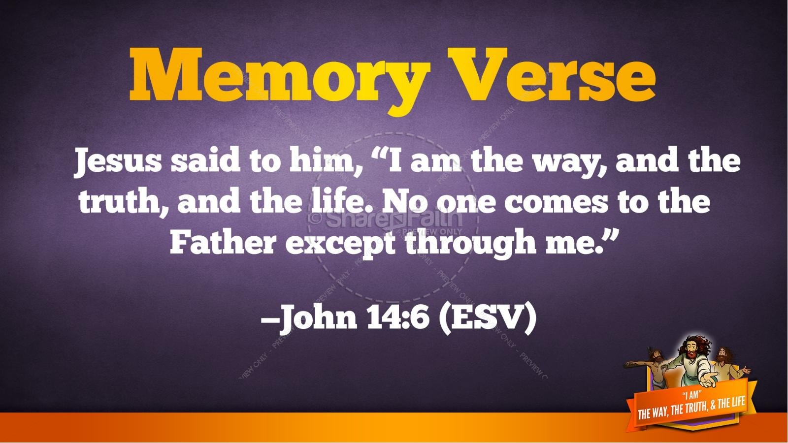 John 14 The Way the Truth and the Life Kids Bible Story | slide 39