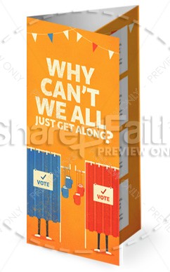 Why Cant We All Get Along Church Trifold Bulletin Thumbnail Showcase