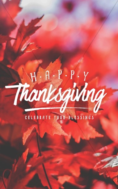 Happy Thanksgiving Wishes Church Bulletin Thumbnail Showcase