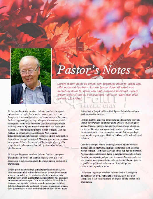 Happy Thanksgiving Wishes Church Newsletter | page 3