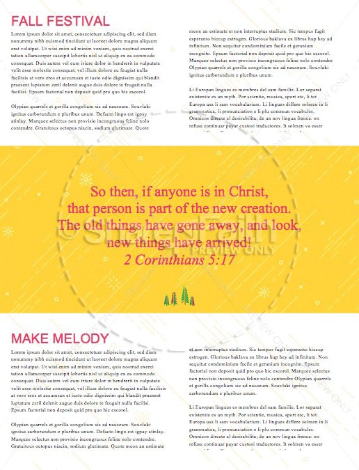 Merry Christmas Ornaments Church Newsletter | page 2