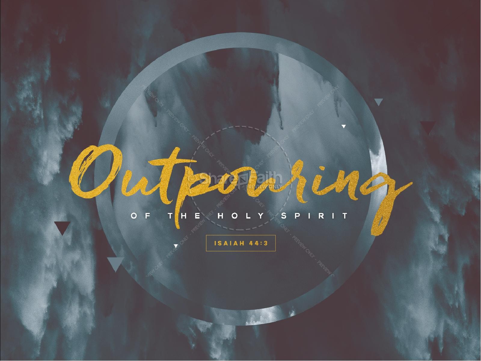 Outpouring of the Holy Spirit Sermon PowerPoint Thumbnail 1