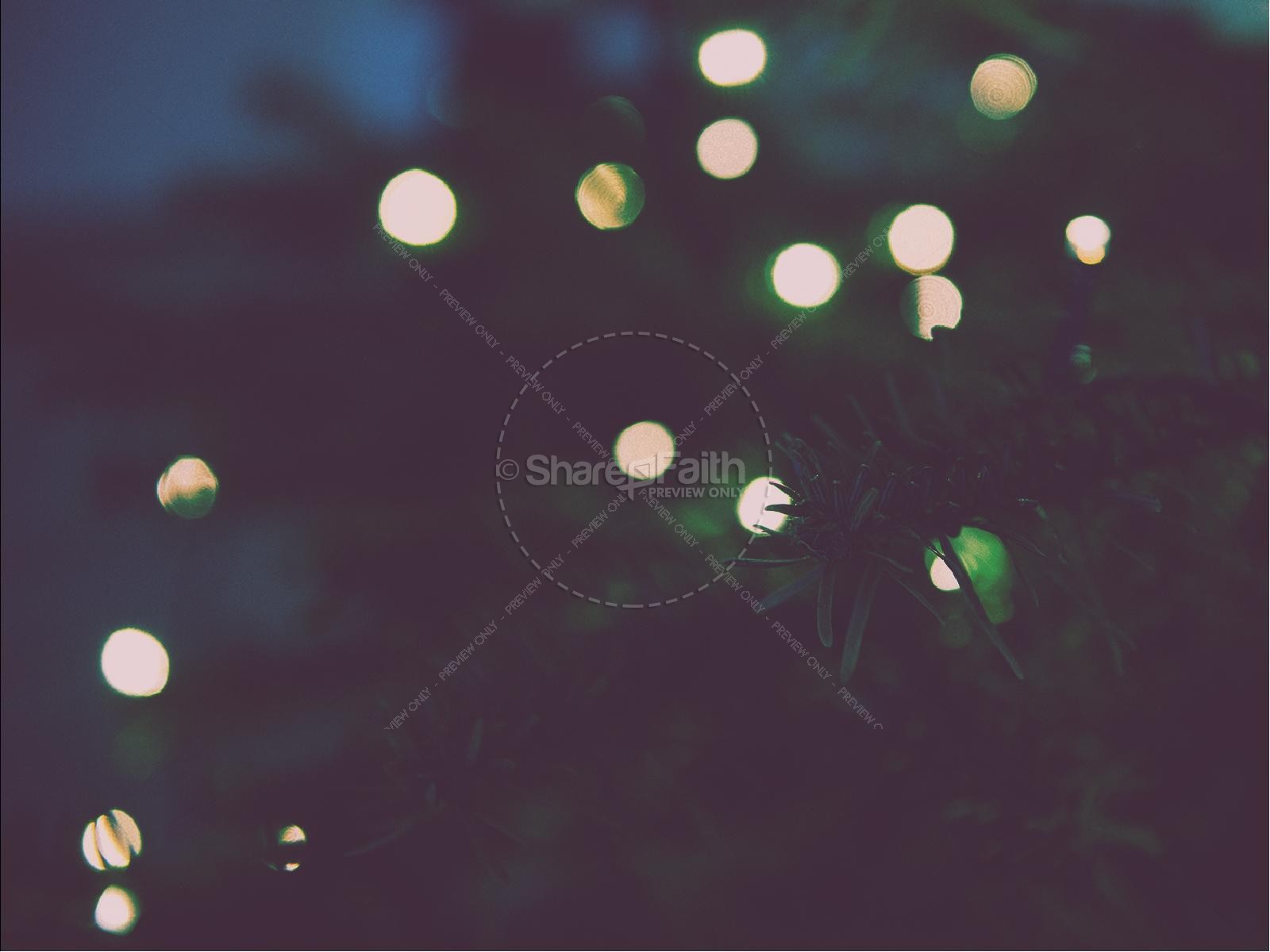 Christmas Tree Lights Christmas PowerPoint