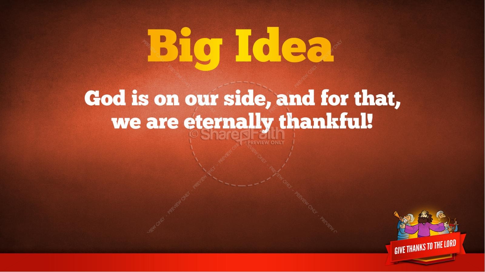 2 Chronicles 20 Give Thanks to the Lord Kids Bible Story Thumbnail 38
