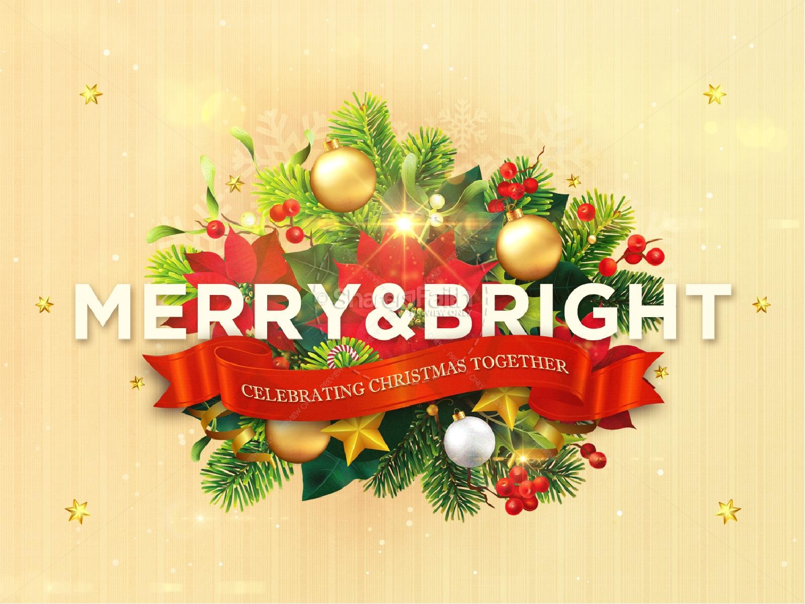 May Your Days Be Merry And Bright Christmas PowerPoint Thumbnail 1