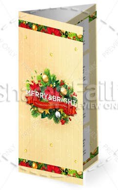 May Your Days Be Merry And Bright Christmas Trifold Bulletin Thumbnail Showcase