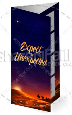 Expect the Unexpected Christmas Trifold Bulletin Thumbnail Showcase