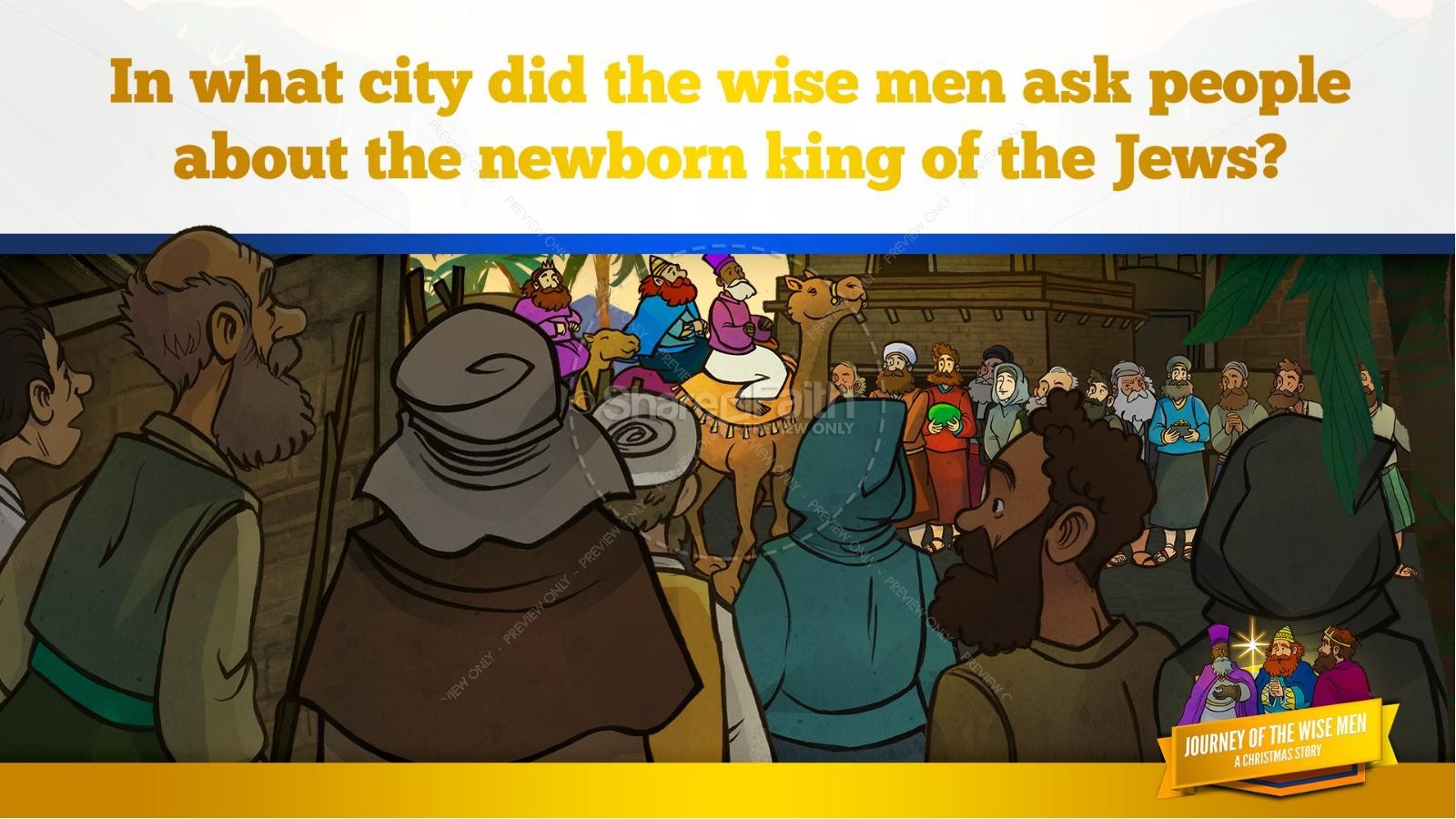 Matthew 2 Journey of the Wise Men: The Magi Christmas Story Kids Bible Lesson Thumbnail 19