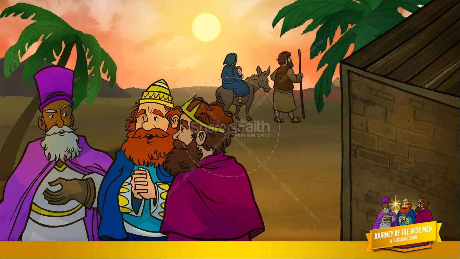 Matthew 2 Journey of the Wise Men: The Magi Christmas Story Kids Bible Lesson Thumbnail 34