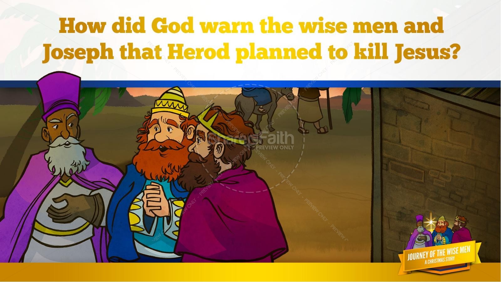 Matthew 2 Journey of the Wise Men: The Magi Christmas Story Kids Bible Lesson Thumbnail 35