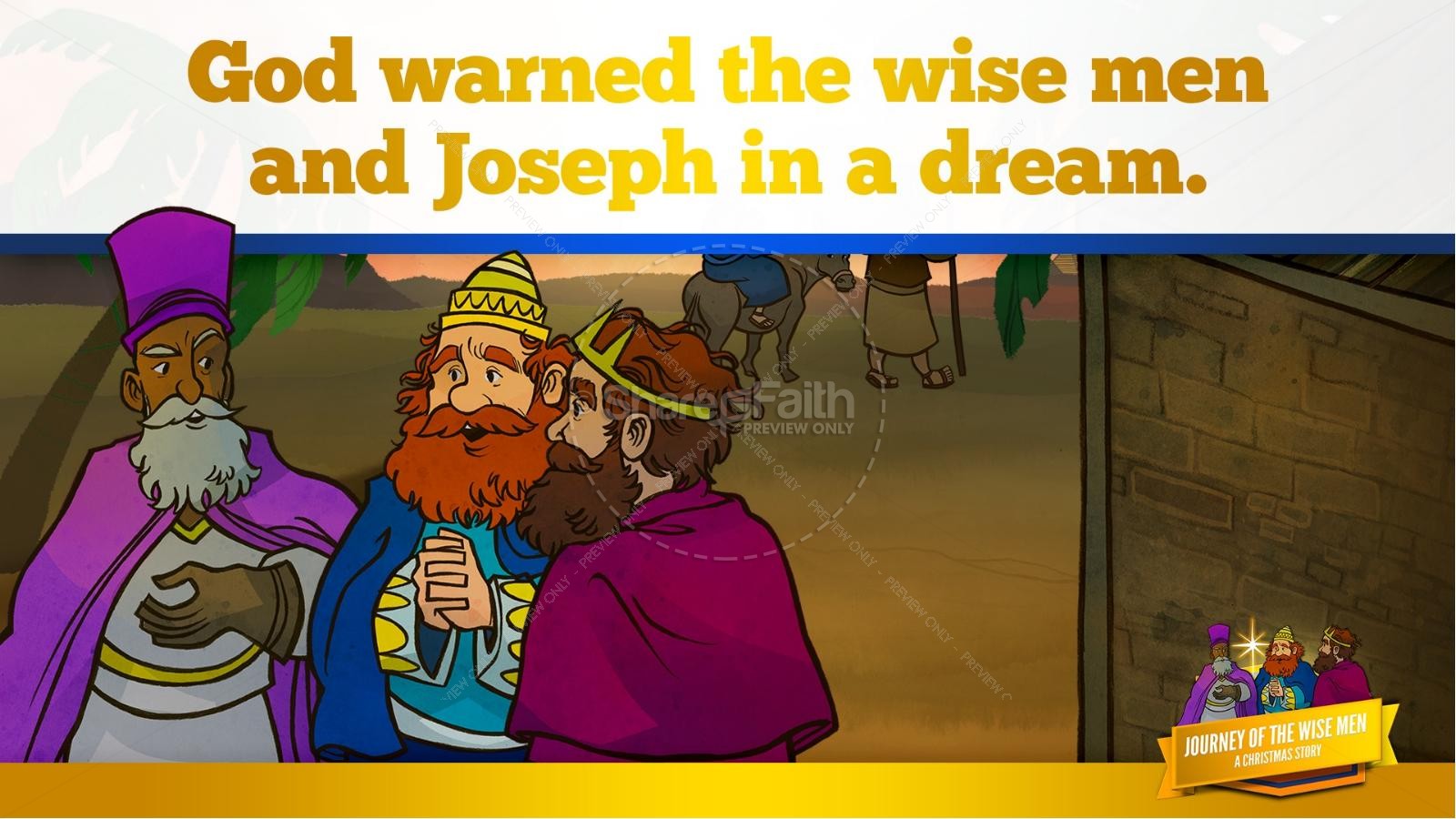 Matthew 2 Journey of the Wise Men: The Magi Christmas Story Kids Bible Lesson Thumbnail 36