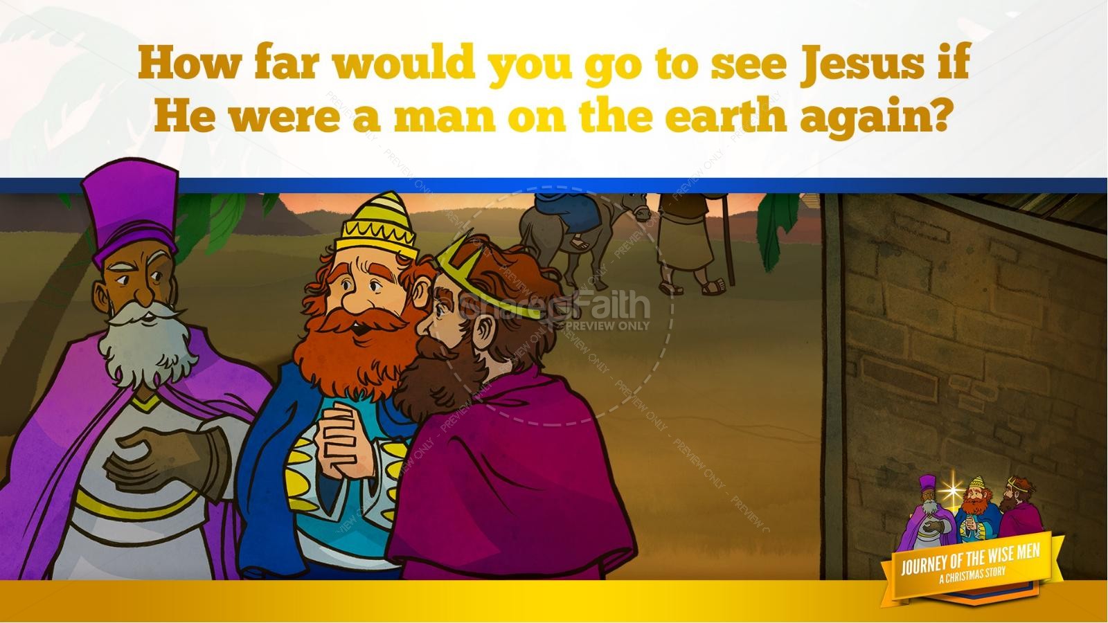 Matthew 2 Journey of the Wise Men: The Magi Christmas Story Kids Bible Lesson Thumbnail 37