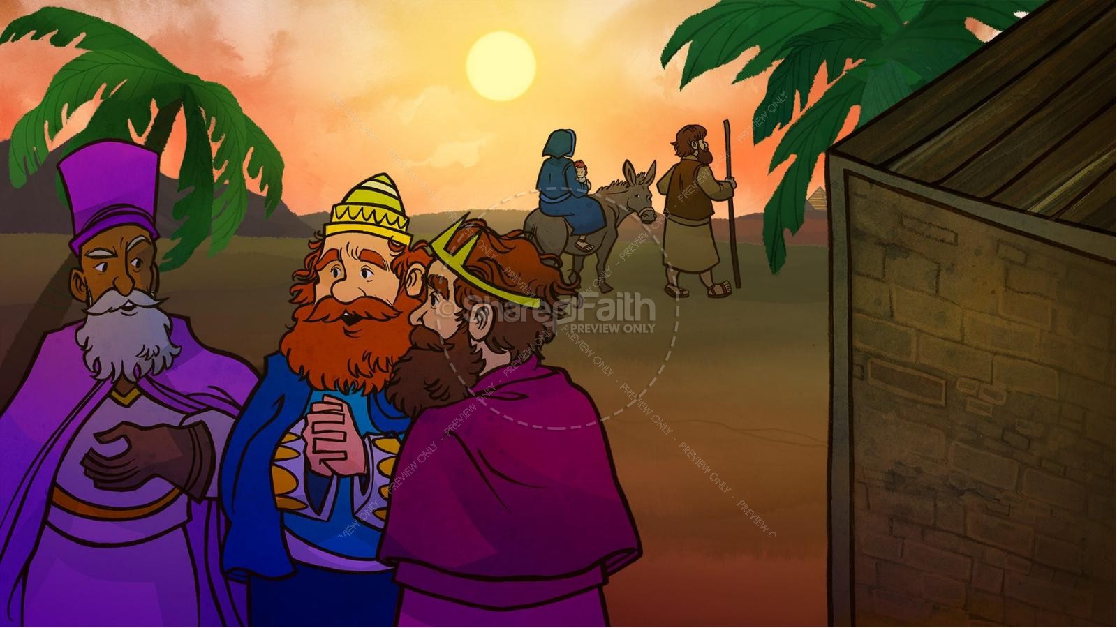 Matthew 2 Journey of the Wise Men: The Magi Christmas Story Kids Bible Lesson Thumbnail 8