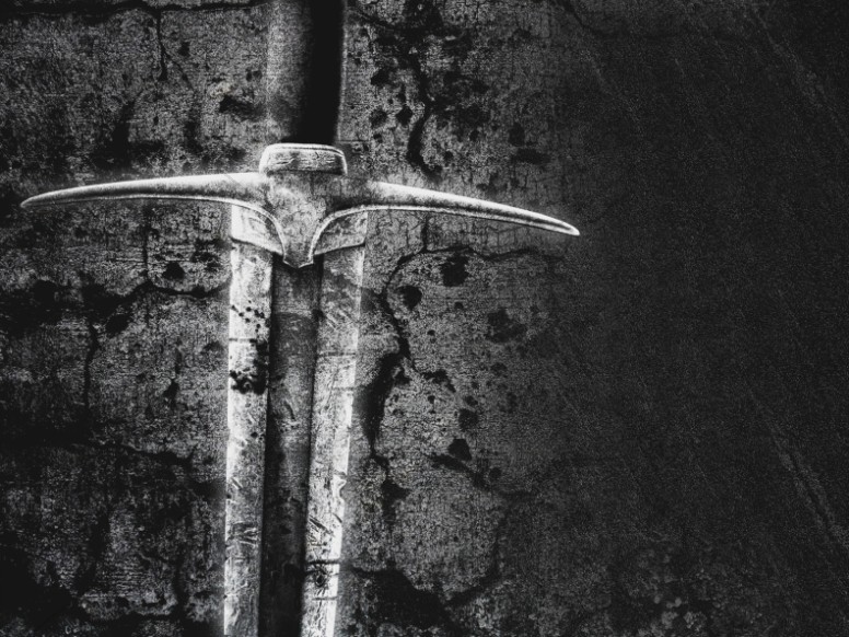 Mighty Warrior Sword Christian Background Thumbnail Showcase