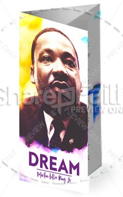 I Have A Dream Martin Luther King Church Trifold Bulletin Thumbnail Showcase