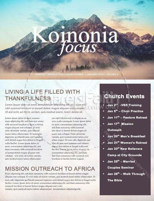 Moving Mountains Church Newsletter Thumbnail Showcase