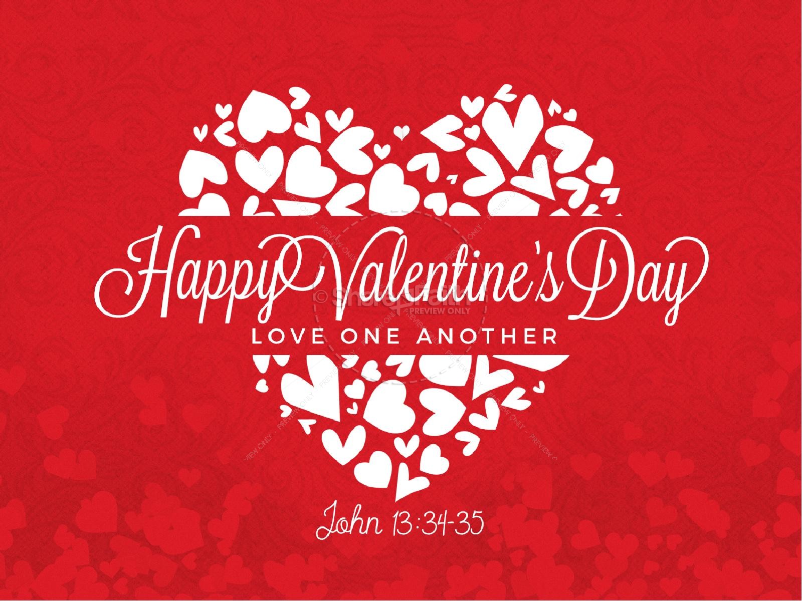 Happy Valentine's Day Love One Another Church PowerPoint