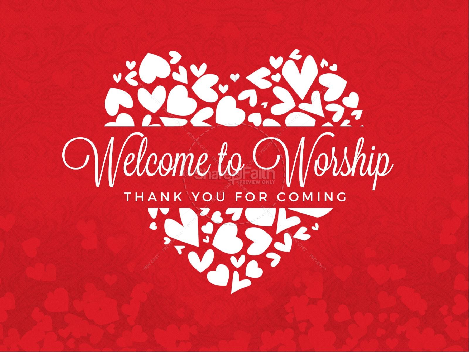 Happy Valentine's Day Love One Another Church PowerPoint Thumbnail 2
