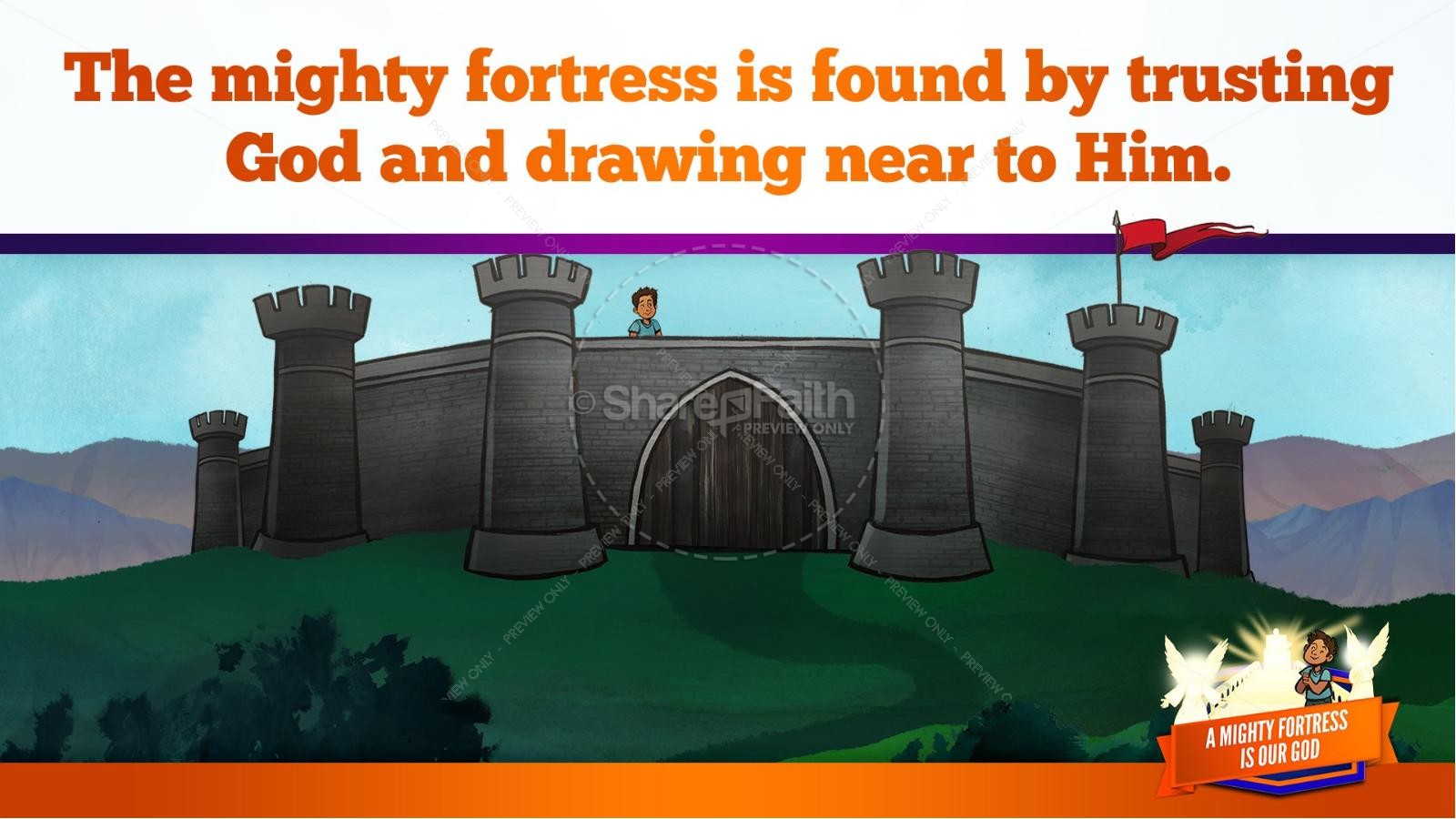 Psalm 91 A Mighty Fortress is our God Kids Bible Story Thumbnail 12
