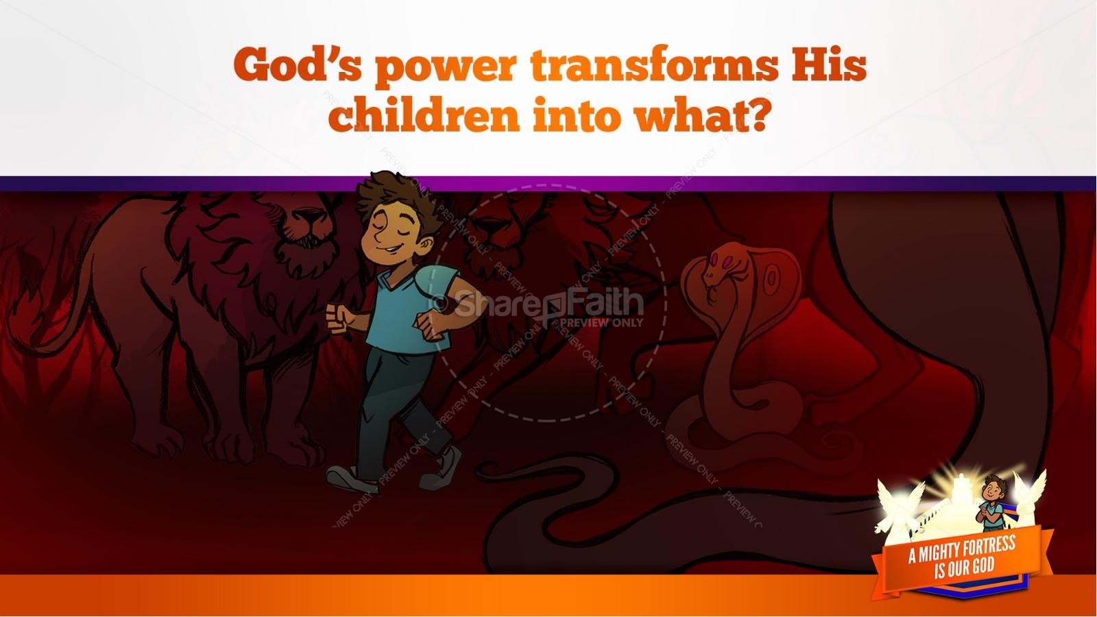 Psalm 91 A Mighty Fortress is our God Kids Bible Story Thumbnail 31