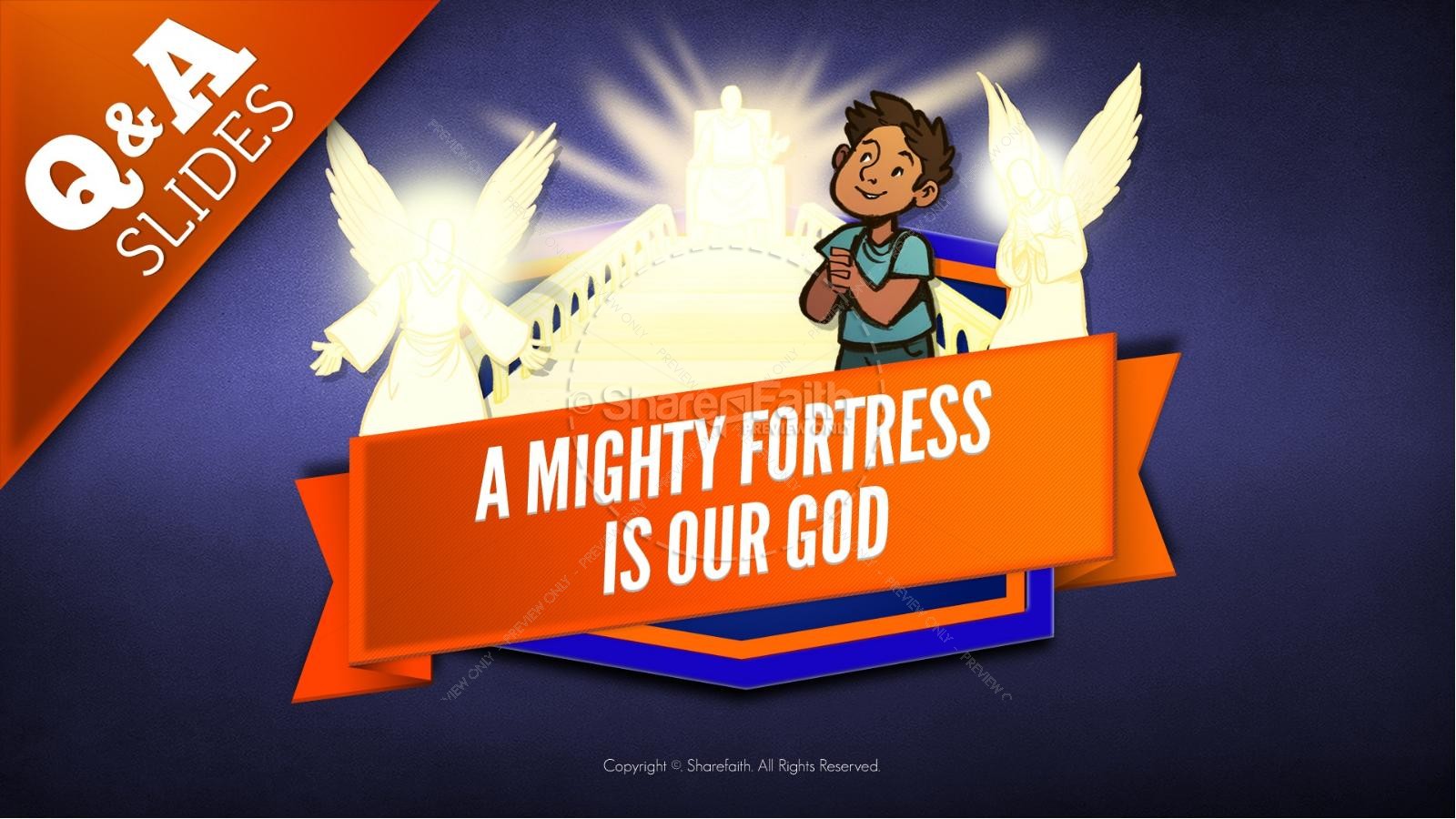 Psalm 91 A Mighty Fortress is our God Kids Bible Story | slide 9