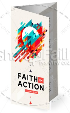 Faith In Action Sermon Trifold Bulletin Thumbnail Showcase