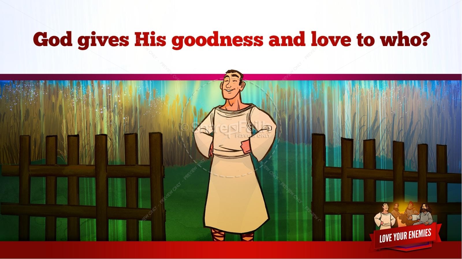 Matthew 5 Love Your Enemies Kids Bible Lesson | slide 31