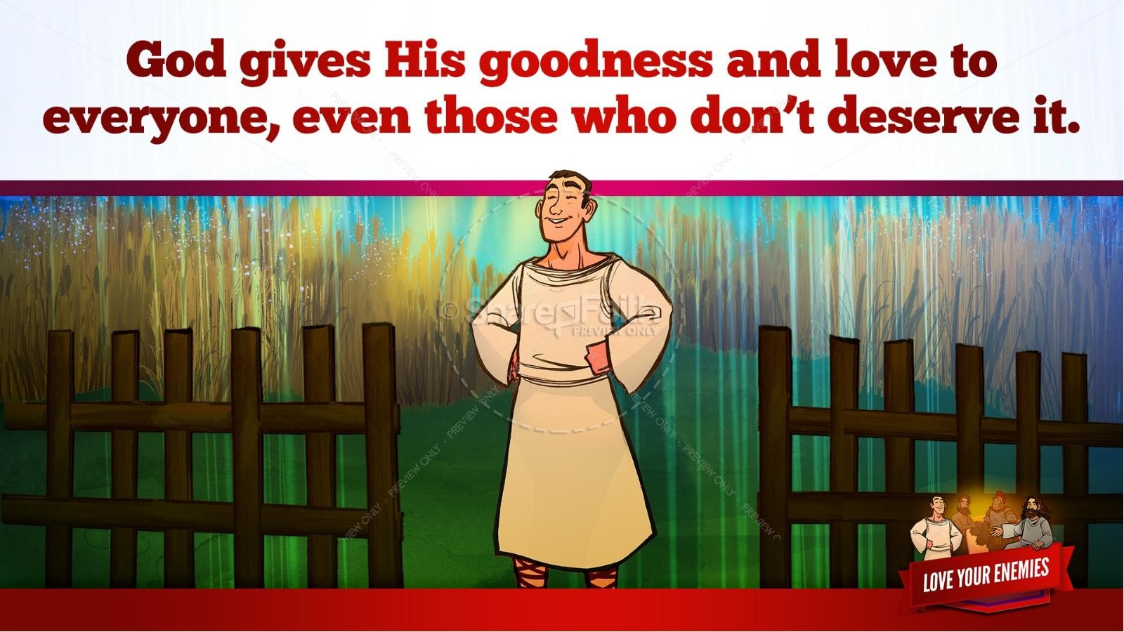 Matthew 5 Love Your Enemies Kids Bible Lesson | slide 32