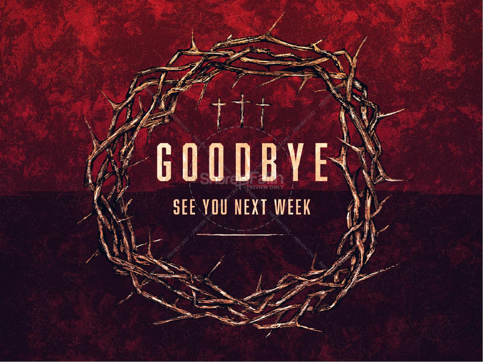 Good Friday Cross and Crown Church PowerPoint Thumbnail 4