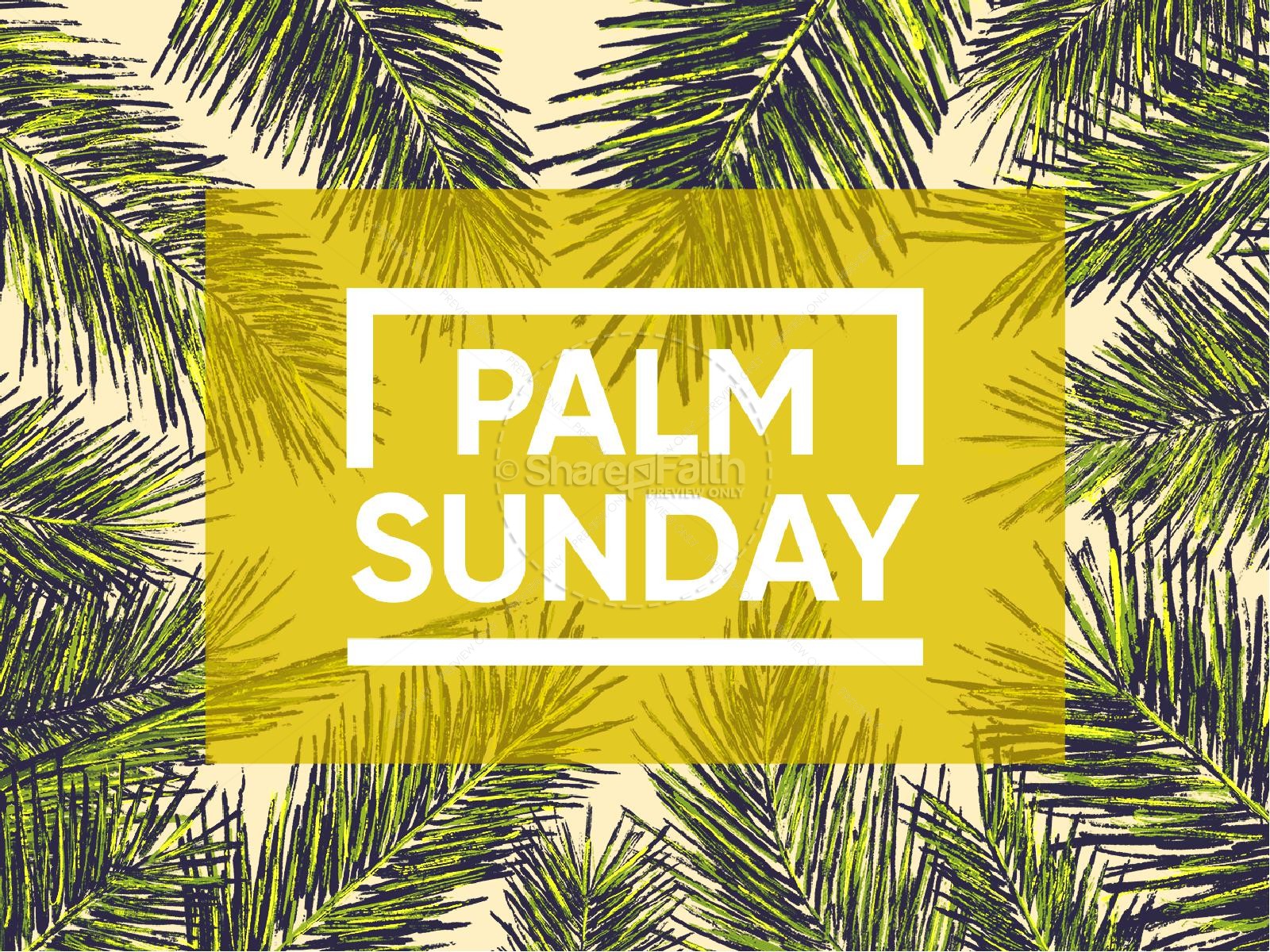 Palm Sunday Sermon PowerPoint Thumbnail 1