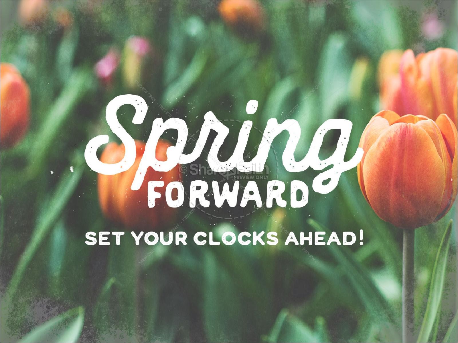 Spring Forward Tulip Church PowerPoint