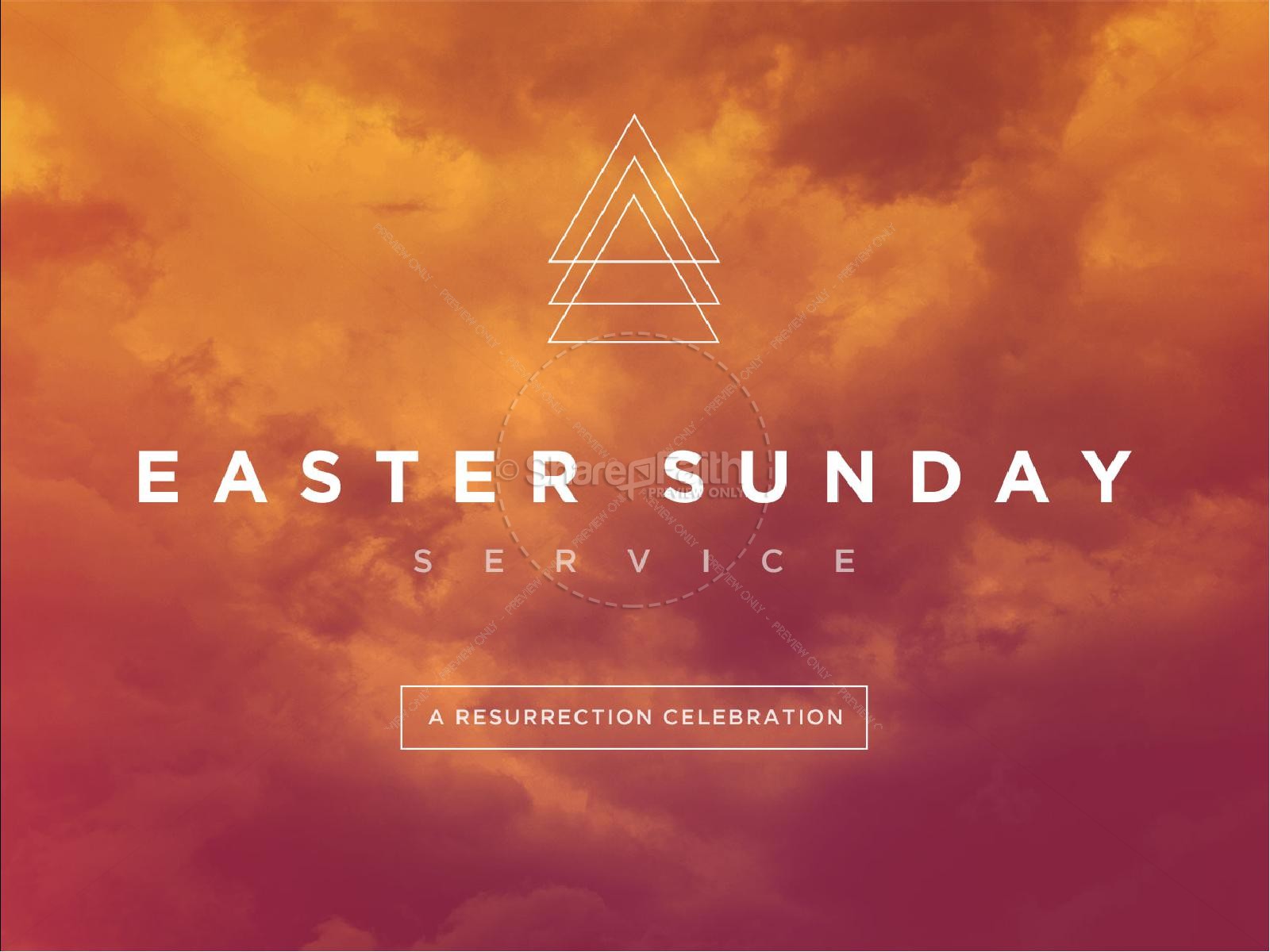 Easter Sunday Service PowerPoint Thumbnail 1