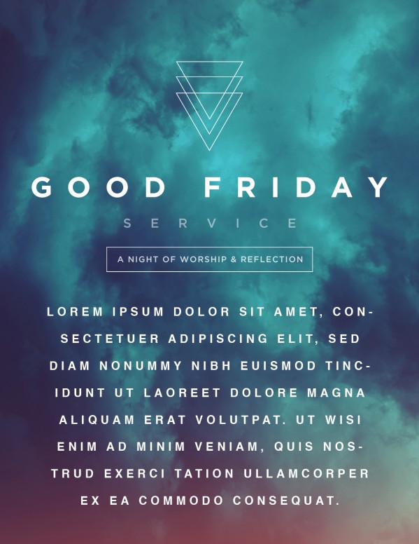 Good Friday Service Flyer Template