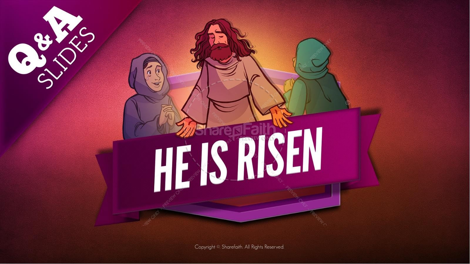 Matthew 28 He Is Risen Easter Kids Bible Lesson