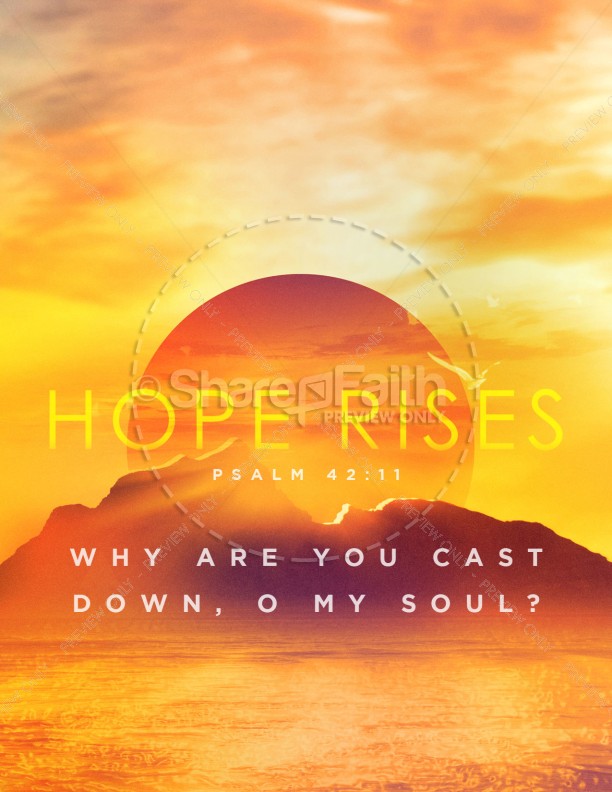 Hope Rises Church Flyer Thumbnail Showcase