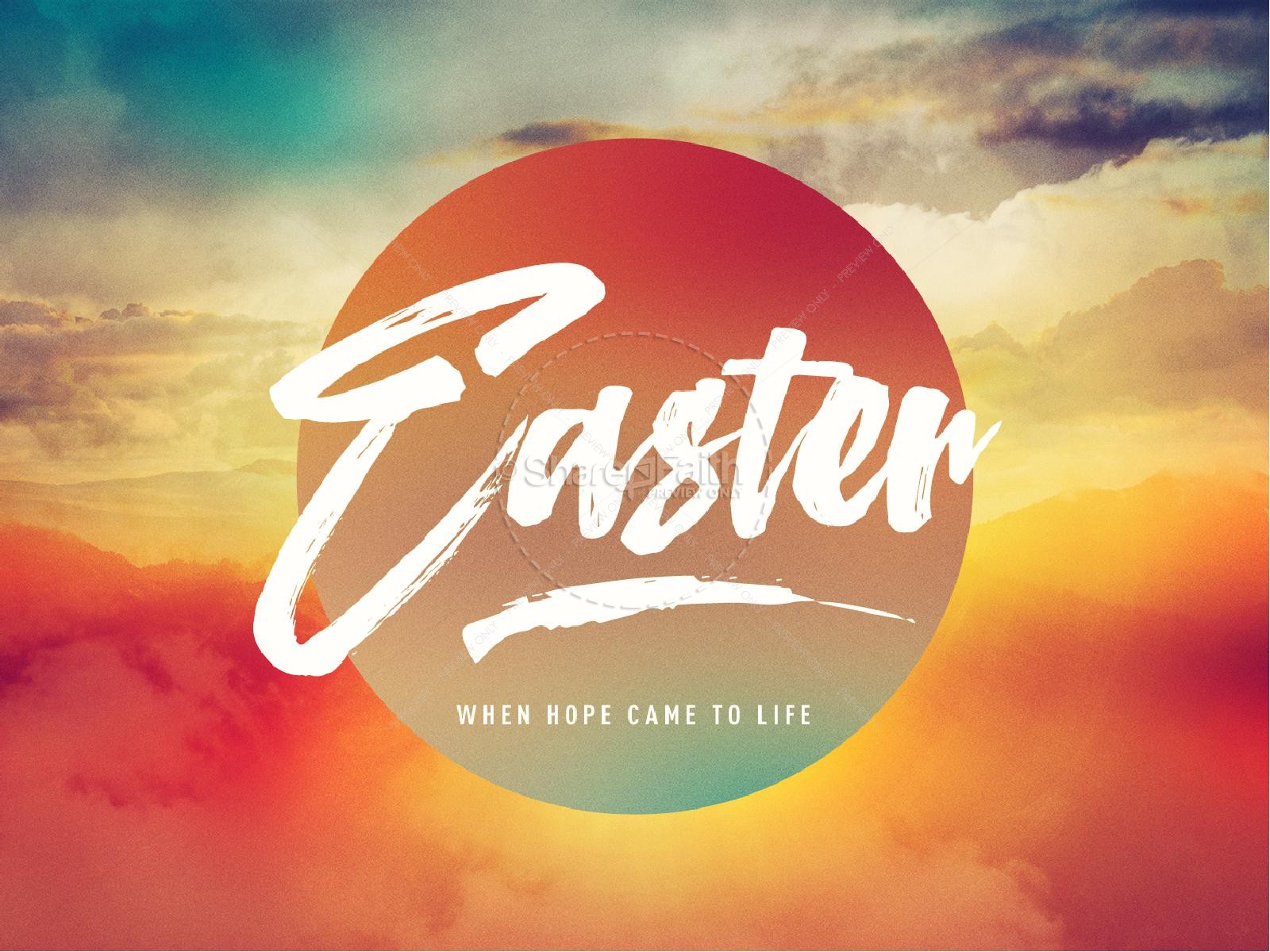 Easter Sunrise PowerPoint Template – ShareFaith Media