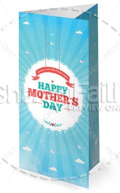 Happy Mother's Day Spring Church Trifold Bulletin Thumbnail Showcase