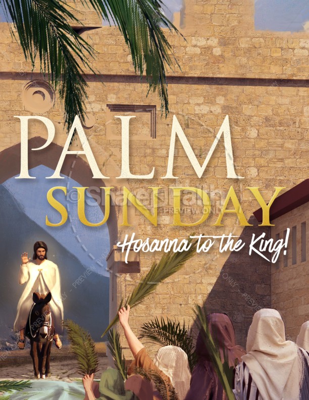Palm Sunday Hosanna In The Highest Flyer Thumbnail Showcase