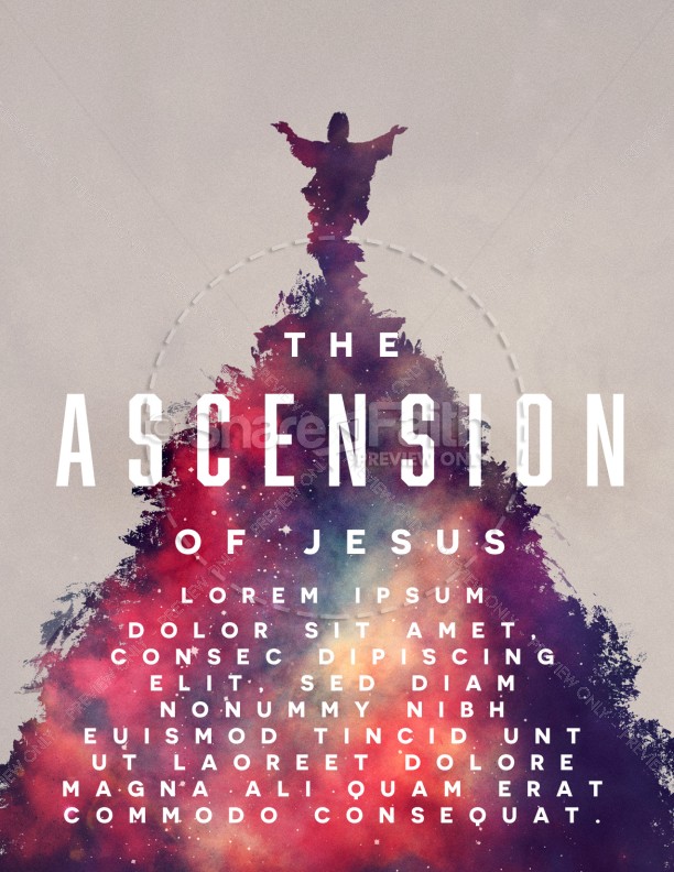 Ascension Day Church Flyer Thumbnail Showcase