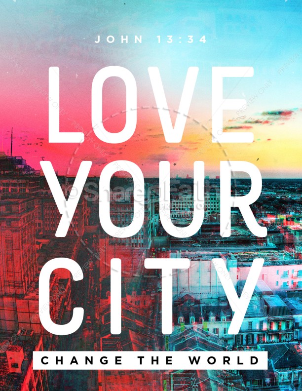 Love Your City Church Flyer Thumbnail Showcase