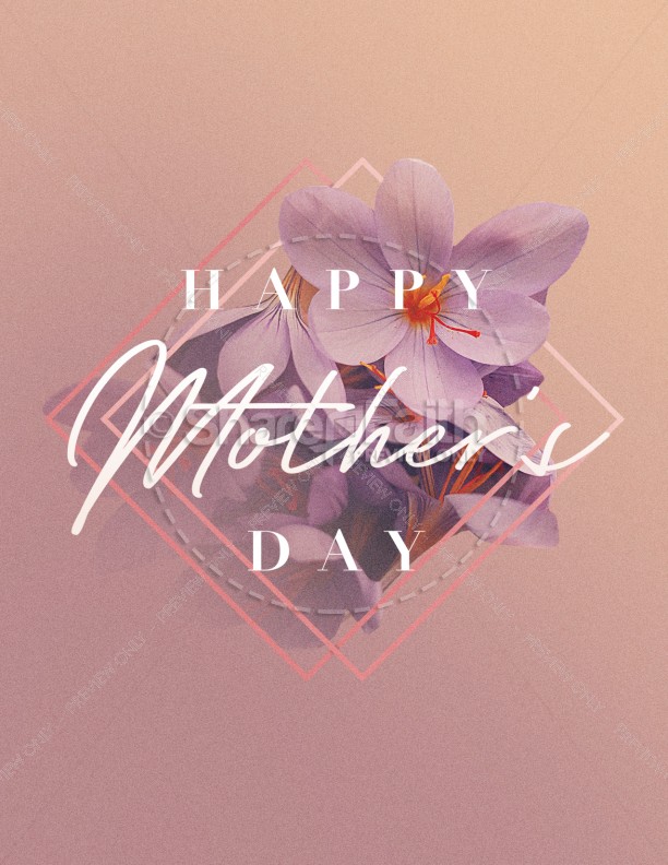 Happy Mother's Day Church Flyer Template Thumbnail Showcase