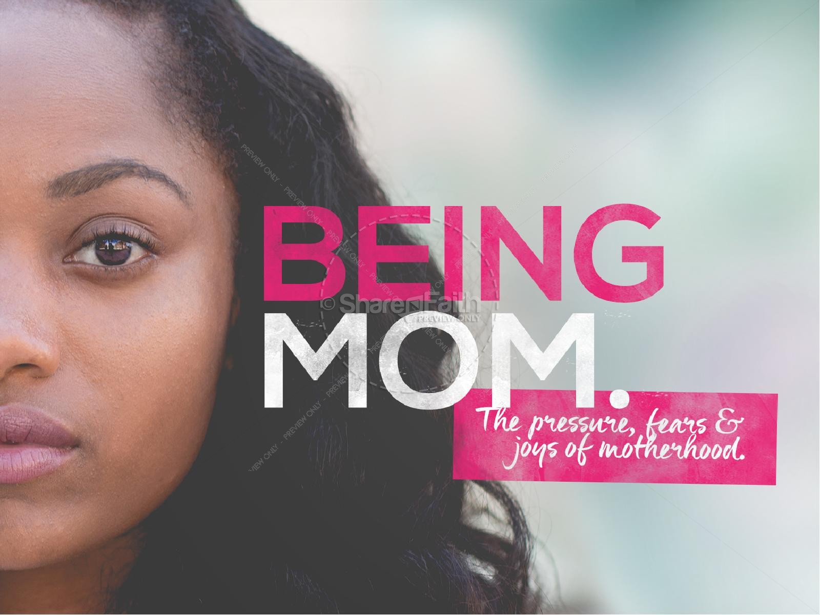 Being Mom Mother's Day Sermon PowerPoint Thumbnail 1