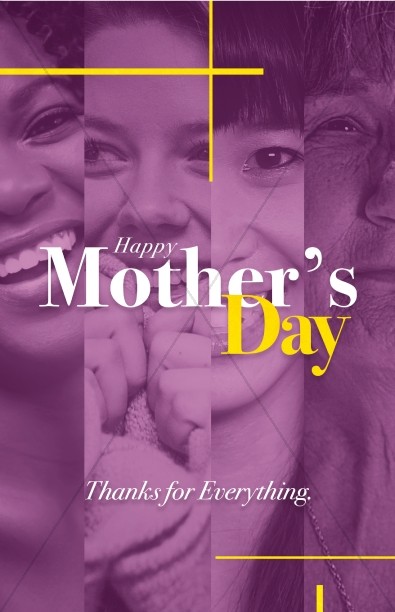 Mother's Day Blessing Church Bulletin Thumbnail Showcase