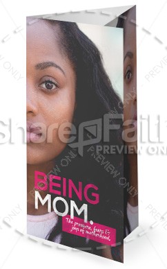 Being Mom Mother's Day Church Trifold Bulletin Thumbnail Showcase