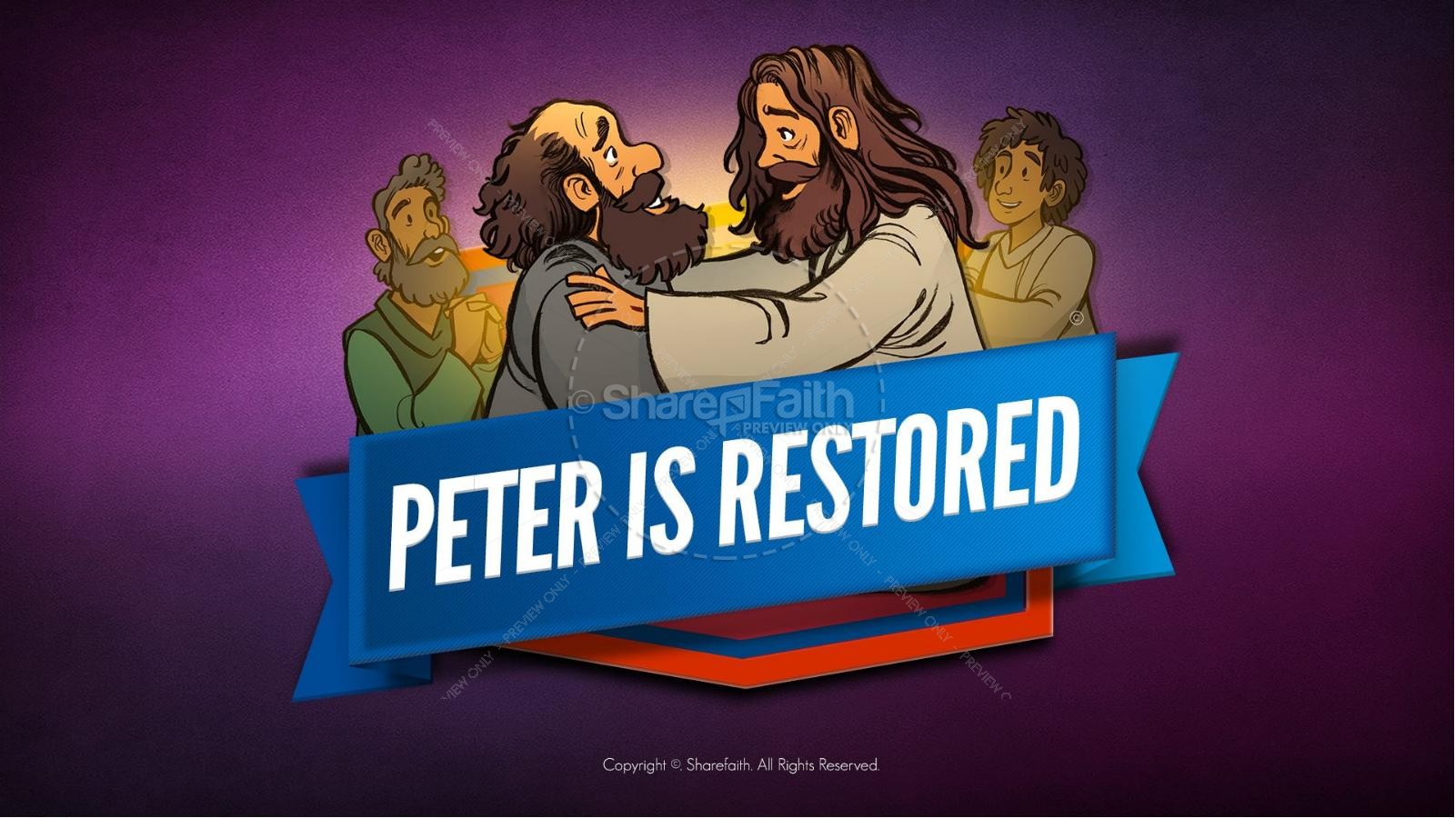 John 21 Peter Is Restored Kids Bible Lesson | slide 1